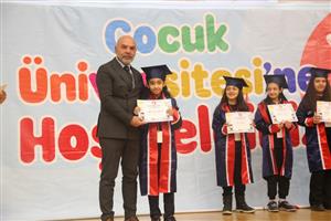 ASÜ’de Çocuk Üniversitesi  mezuniyet heyecanı yaşandı