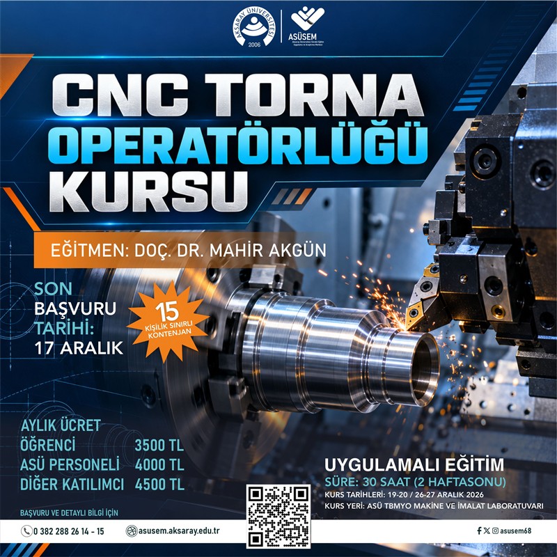 CNC Torna Operatörlüğü Kursu